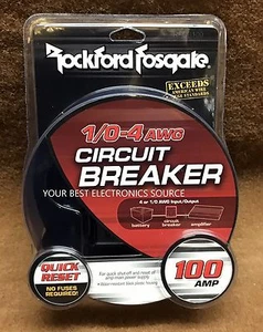 NEW Rockford RFCB100 1/0-4 AWG 100 Amp Circuit Breaker - Picture 1 of 1