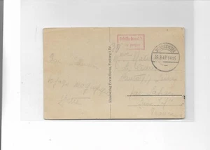 FZ Baden / SCHLUCHSEE 26.9.47 + Ra2 Gehühr bezahlt / Taxe percue auf AK Hirschsp - Bild 1 von 2