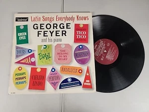 GEORGE FEYER y su piano Canciones latinas Todo el mundo conoce 30 cm LP Disco - Imagen 1 de 2