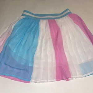 Jojo Siwa Nickelodeon Striped Skirt White Pink Blue Size Small  6 / 6X Or 14/16 - Picture 1 of 7
