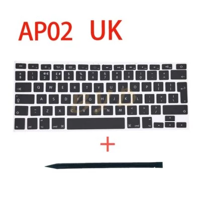 New UK Keyboard Cap Keys For Pro 13" 15" 17" A1278 A1286 A1297 AP02 Type - Image 1 of 2
