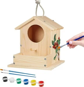 Bird House Kits for Adult - Wooden DIY Birdhouse Build Yourself Outdoor - Picture 1 of 3