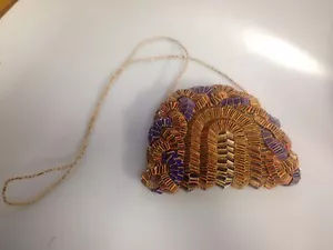HANDCRAFTED / HANDWOVEN PURSE FROM NEW GUINEA, UNIQUE PATTERN, - Picture 1 of 4