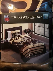 NFL New Orleans Saints Twin Comforter Set-Officially Licensed - Picture 1 of 1