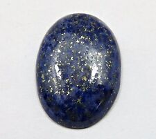 26.32 Ct Natural Gold Flakes Blue Lapis Lazuli Oval Cabochon Loose Gemstone