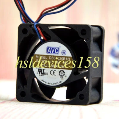 1pc AVC DS04020B12L 12V 0.10A 4cm 4020 3-wire Double Ball Cooling Fan - Image 1 of 2