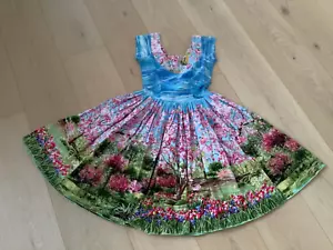 BERNIE DEXTER Cherry Tree Lane Dress Retro Pinup Fit & Flare 50s XS 6-8AU - Picture 1 of 6