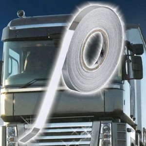 Rigate Cromo 10m X 5mm Pellicola Protettiva Strisce Adesivo Camion Auto Moto - Foto 1 di 6