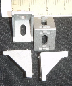 T Slot Corner Bracket 2 Hole for 3030 Extrusion (Aluminum) - Lot of 4 - US Ship - Picture 1 of 4