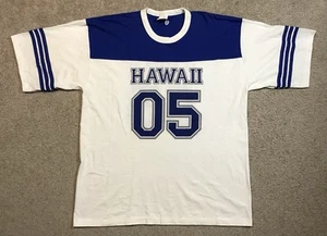 Vintage Alore Herren 2XL Hergestellt in den USA Kurzarm Sport zweifarbig T-Shirt HAWAII 05 - Bild 1 von 16