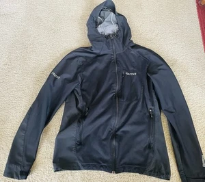 Marmot Jacket Mens M Black Gore Windstopper Waterproof Hiking Outdoor - Picture 1 of 3
