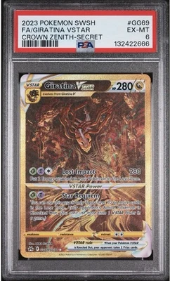 2023 Pokémon TCG Giratina VSTAR Gold Crown Zenith - GG69/GG70 PSA 6 - 666 Cert  - Image 1 of 3