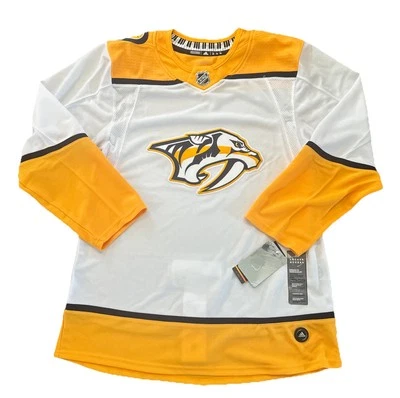Nashville Predators Jersey Small 46 Mens Fight Strap Adidas Yellow New With Tags - Image 1 of 4