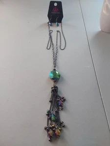 Paparazzi FRINGE FLAVOR multi OLIO FUORIUSCITA 30" collana 5" ciondolo nappa - Foto 1 di 7