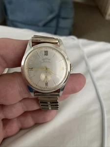 RELOJ PULSERA VINTAGE SUIZO PARA HOMBRE GENOVA DELUXE CUERDA MANUAL Para piezas o reparación - Imagen 1 de 10