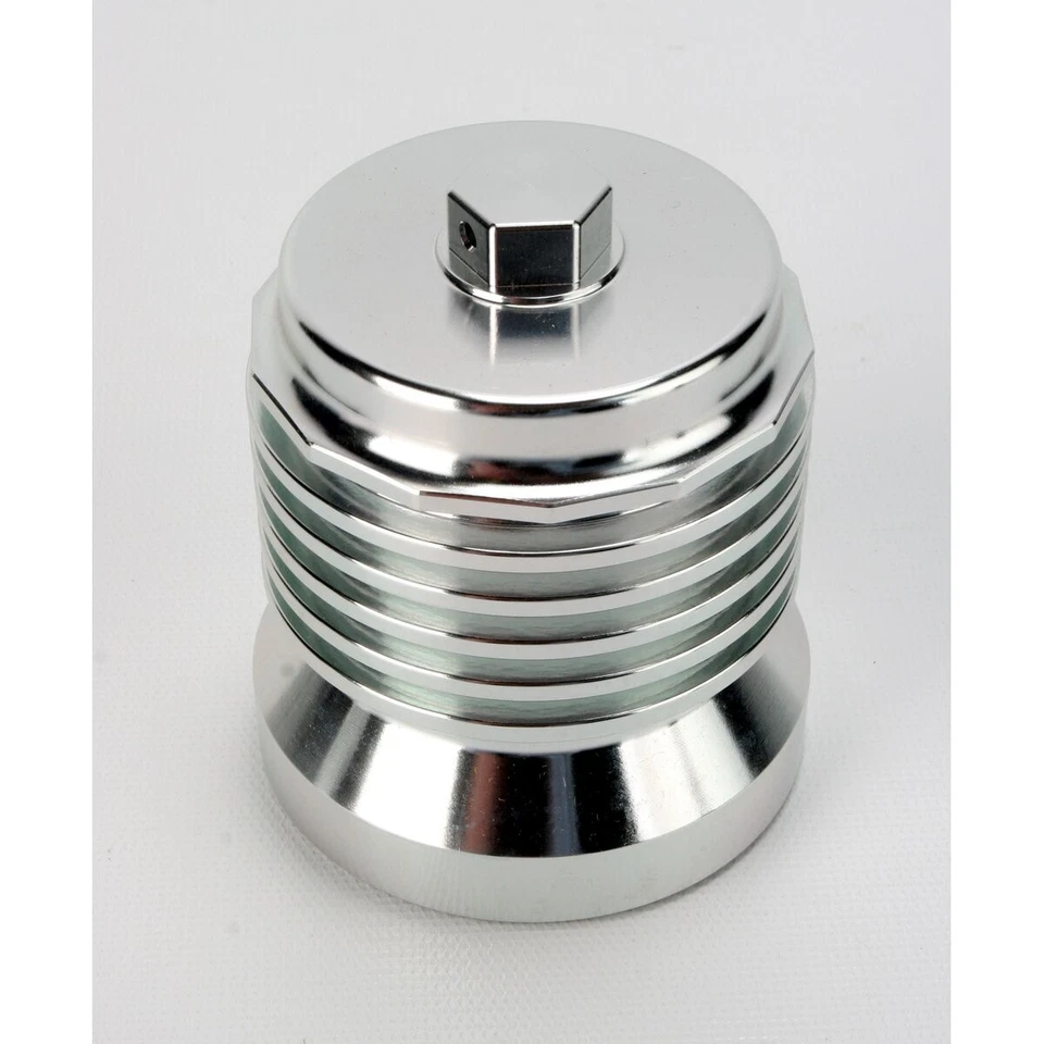 PC Racing - PCS4C - FLO Spin On Stainless Steel Oil Filter, Polished