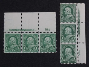 CKStamps: US Stamps Collection Scott#279 Strip Mint H OG - Imagen 1 de 2