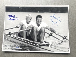 K. KÖPPELIEN & J. DREIFKE OS 1980/1. Foto firmada por Rudern autógrafo 10x15 - Imagen 1 de 1