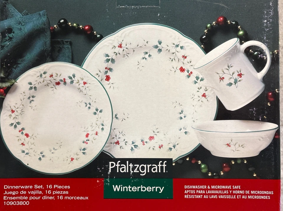 Pfaltzgraff Winterberry Dinnerware 16-pc Set for 4