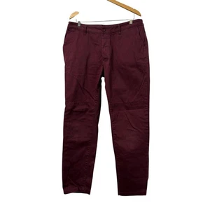 Askov Finlayson The Explorer Pant Mens 36 x 32 Burgundy Double Knee Button Fly - Picture 1 of 15