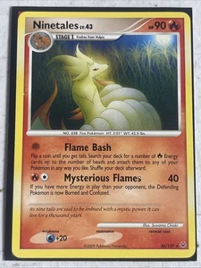 Tarjeta Pokémon NINETAILES 36/127 - No Holo RARA - PLATINO 2009 - NINTENDO - Imagen 1 de 2