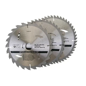 3x205mm TCT Circular Wood Saw Blade 4.3" Cutting Disc For Wood & Plastic - Picture 1 of 11