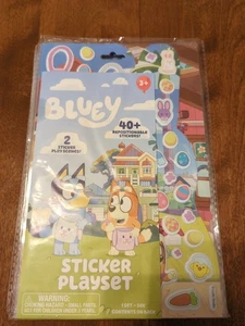 Bluey Sticker Playset With 40+ Repositionable Stickers Easter Fun - Picture 1 of 3