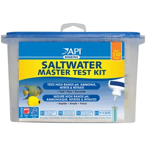 API Saltwater Master Test Kit 550+ Pruebas marinas pH nitrito de amoníaco nitrato - Imagen 1 de 2