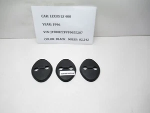 1996-1998 Lexus LS400 Door Latch Striker Cover Set 6941550010 OEM - Picture 1 of 4