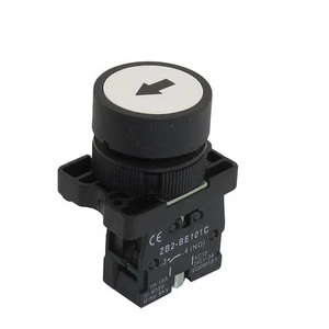 5Pcs 22mm 1 NO N/O Black Sign Momentary Push Button Switch 600V 10A ZB2-EA3341 - Picture 1 of 2