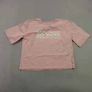 Vans Shirt Girls XS Short Sleeve Crew Neck Casual Lightweight Pink - Picture 1 of 8