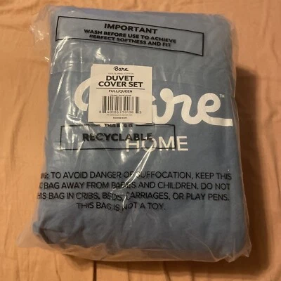 Bare Home Flannel Duvet Cover - Full/Queen - 100% Cotton, Velvety Soft 2 Shams - Image 1 of 3