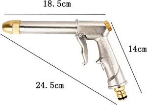 Pistola a spruzzo tubo da giardino - Irrigatore a spruzzo regolabile con ugello in ottone, resistente - Foto 1 di 3