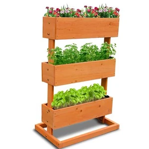 Coemo Kleines Vertikalbeet Hochbeet 3 Etagen inkl. Pflanzfolie - Bild 1 von 5