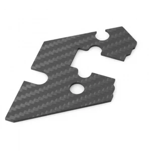 Placa antipolvo de dirección delantera de fibra de carbono para coche 1/10 RC TAMIYA TT-02 TT02 - Imagen 1 de 4