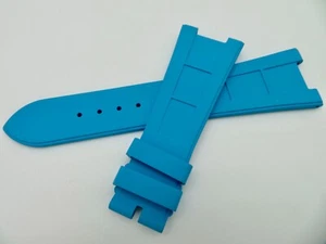 FKM Vulcanized Blue Rubber Strap For Patek Nautilus NEW - Picture 1 of 3