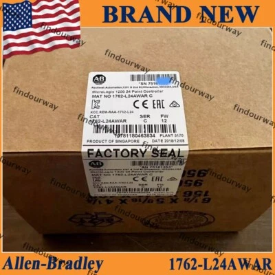 New NEW PLC 1762-L24AWAR SER C MicroLogix 1200 24 Point Controller US AB - Image 1 of 4