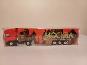Städte Truck. MOCKBA. Scania SZ. Mini Werbetruck. PVC-Hülle. OVP. 1:87 - Bild 1 von 6