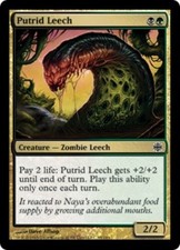 4x Putrid Leech MTG Alara Reborn NM Magic Regular