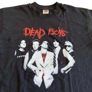 Vintage Dead Boys Shirt Large 90s Punk Band Concert Tee CBGB Ramones Television - Picture 1 of 6