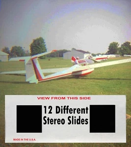 12- 1995 3D estéreo realista diapositivas foto planeadores ala fija velero vistas estéreo - Imagen 1 de 6