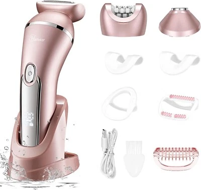 Hatteker Electric Razor for Women, 3 in 1 Lady Shaver Kit Portable Painless IPX7 - image 1 of 4