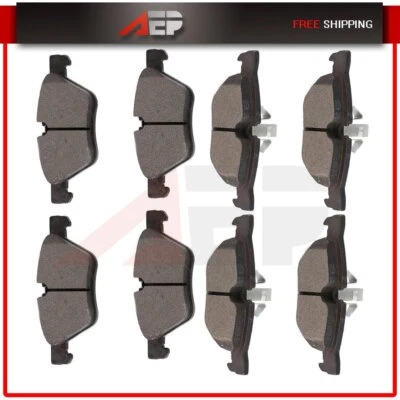 8 * F + R Ceramic Brake Pads Fits BMW 128i 2008 2009 2010-2013 X1 2012 2013 2014 - Image 1 of 4