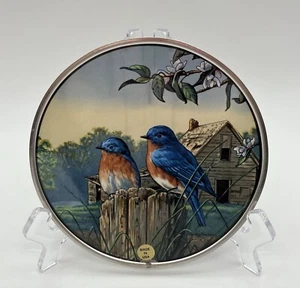Glassmasters Stained Glass Sun Catcher 6.25 Blue Bird Signed Stained Glass New - Picture 1 of 15