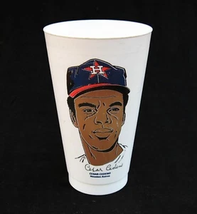 1970er 7-eleven Cesar Cedeno Slurpee Cup Houston Astros Baseball - Bild 1 von 2