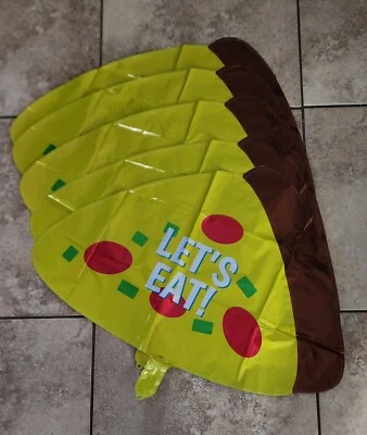 Globos de fiesta de pizza de 6 piezas con #7 Foto 1 de 4