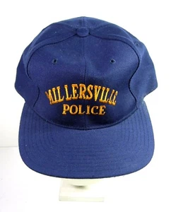 MILLERSVILLE PA POLICE Trucker Hat Snapback Baseball Cap Pennsylvania Blue - Picture 1 of 5