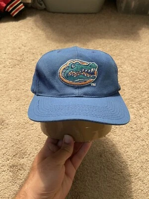 De colección Años 90 NCAA Florida Gators Logo Liso Deportes Especialidades Snapback Sombrero Desteñido Foto 1 de 4