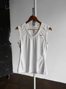 Camiseta sin mangas Nike Fit Dry para mujer vintage años 00 pequeña Swoosh Y2K talla - M - Imagen 1 de 5