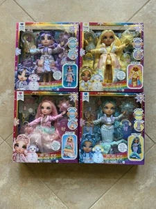 Rainbow High Winter Wonderland Doll SKLER  SUNNY BELLA VIOLET LOT of 4 - Picture 1 of 10